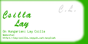 csilla lay business card